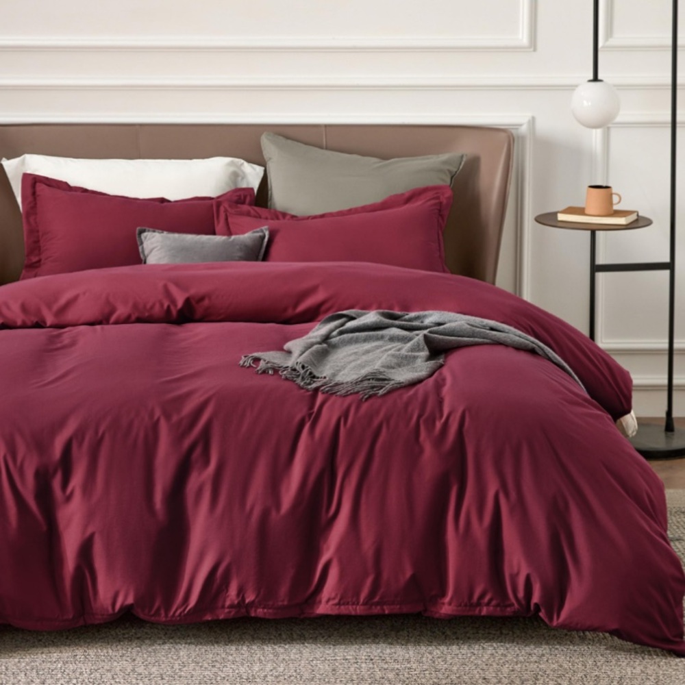 Burgundy Duvet Bedding Set
